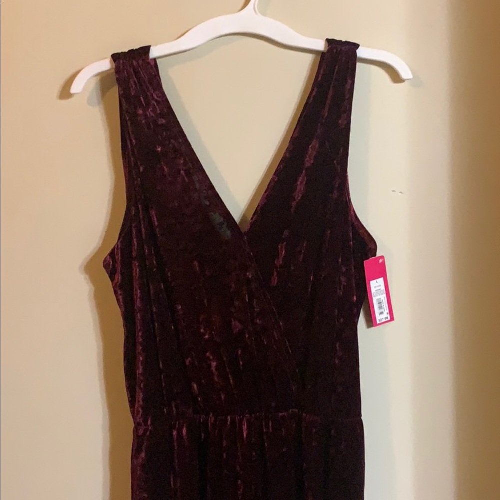 Brand new burgundy velvet jumper